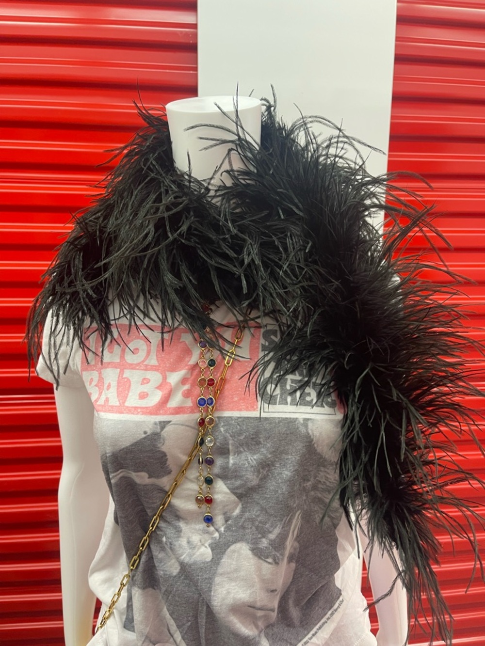 Black Ostrich Feather Boa Holt Renfrew